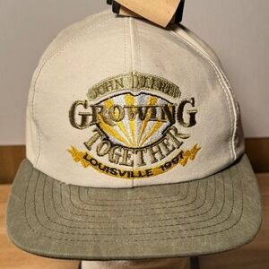 Vintage John Deere‎ Men's NOS Growing Together Louisville 1997 USA Snapback Hat